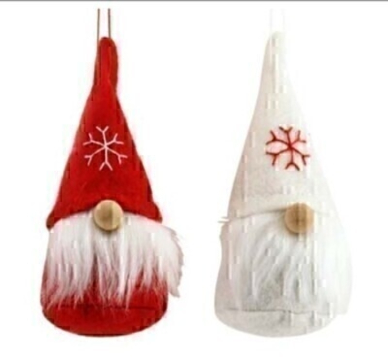 Red and White Santa Christmas Tree Hanging Decoration by Gisela Graham